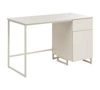Beliani Home Office Desk Lexton 120 Cm 60 Cm With Drawers Light Beige