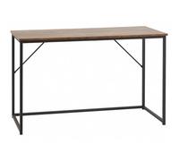 Beliani Home Office Desk Pembro Dark Brown 120 Cm 55 Cm