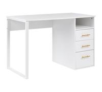 Beliani Home Office Desk Zerlay 120 Cm 60 Cm White