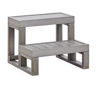 Beliani Hot Tub Steps Limay Grey