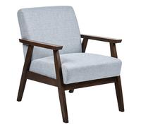 Beliani Industrial Armchair Asnes Fabric Grey