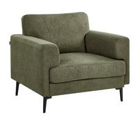 Beliani Industrial Armchair Lousto Fabric Green