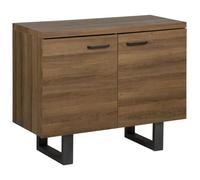 Beliani Cabinet TIMBER Dark Brown, Brown