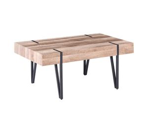 Beliani Industrial Coffee Table Adena Dark Brown