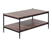 Beliani Industrial Coffee Table Avoca Dark Brown