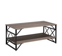 Beliani Industrial Coffee Table Bolton Taupe