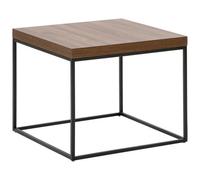 Beliani Industrial Side Table Delano Dark Brown