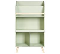 Beliani Kids 3-Tier Bookshelf - Light Green, Pine Legs, Mdf - W60 X D30 X H102Cm