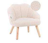 Beliani Kids Armchair Miland Boucle Light Beige