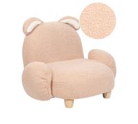 Beliani Kids Armchair Rabbit KANNA Boucle Beige