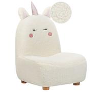 Beliani Kids Armchair Unicorn Lulea Boucle Off-White