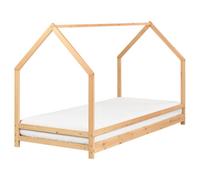 Kids Bed House Pine Wood APPY 90 x 200 cm (EU Single) Light Brown