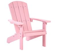 Beliani Kids Chair Adirondack Pastel Pink