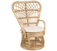 Beliani Kids Chair Temeni Rattan Natural