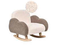 Beliani Kids Rocking Chair Cloud Skare Boucle Beige