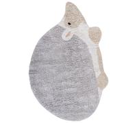 Beliani Kids Rug Hedgy Grey 80 X 120 Cm Cotton