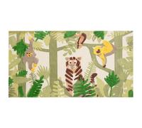 Beliani Kids Rug JANHTO Green 80x150 cm Cotton, Multi