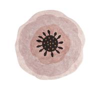Beliani Kids Rug Kharat Pastel Pink 140 Cm Cotton