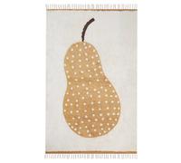 Kids Rug KHIDARI Mustard Off-White 140 x 200 cm Cotton