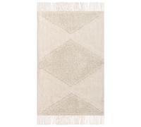 Beliani Kids Rug Khonoma Beige 55 X 120 Cm Cotton