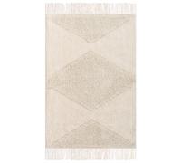 Beliani Kids Rug Khonoma Light Beige 60 X 90 Cm Cotton