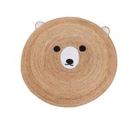 Beliani Kids Rug KOSALAR Beige ? 120 cm Jute, Cream
