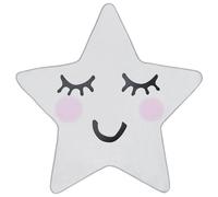 Kids Rug SIRIUS White 120 x 120 cm