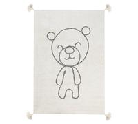 Beliani Kids Rug ZORAKAN Light Beige 140x200 cm Cotton, Cream