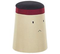 Beliani Kids Storage Pouffe Samurai Faux Linen Beige