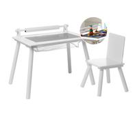 Kids Table and Chair Set MOONTA White