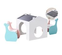 Beliani Kids Table With Chairs Wooli Multicolour