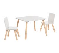 Beliani Kids Table With Chairs Wringley White