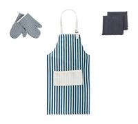 Beliani Kitchen Textiles Set Cucumis Blue