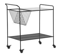 Kitchen Trolley ALAMO Metal Black