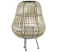 Beliani Lantern Berkner Willow Wood 44 Cm Natural