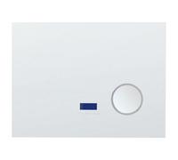 Beliani LED Bathroom Mirror MONTARON 80 cm 60 cm Silver, Silver