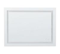 Beliani Led Bathroom Mirror Prenois 80 Cm 60 Cm Silver