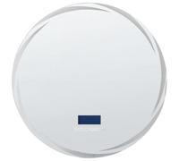 Beliani Led Bathroom Mirror Tanay 60 Cm 60 Cm With Built-In Bluetooth Speaker Silver