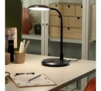 Beliani Led Desk Lamp Black - Adjustable Arm, Dimmer And Colour Temperature Control