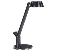 Beliani LED Desk Lamp Brass Steel Table Adjustable Arm Dimmer USB Port | Metal, 8 W, 1 Bulb, Integrated LED, Warm White Light, IP 20, 130 cm Cord, E-Coating