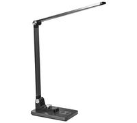 Beliani LED Desk Lamp ENIF with Wireless Charger Black, Black