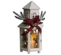 Beliani Led Lantern Savivesi 38 Cm Christmas Motif White