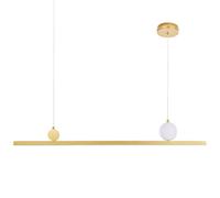 Beliani Led Pendant Lamp Alwand Metal Gold