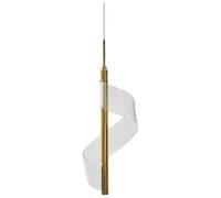 Beliani Led Pendant Lamp Sarela Metal Gold