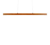 Beliani Led Pendant Lamp Stewarts Oak Wood Dark Brown