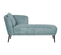 Beliani Left Hand Fabric Chaise Lounge Blue Artheze, Blue