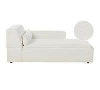 Beliani Left-Hand Chaise Longue Hellnar Boucle Off-White