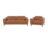 Beliani Living Room Set 4 Seater Narwik Leather Brown