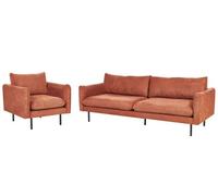 Beliani Living Room Set 4 Seater Vinterbro Chenille Golden Brown