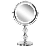 Beliani Makeup Mirror Led Claira Silver